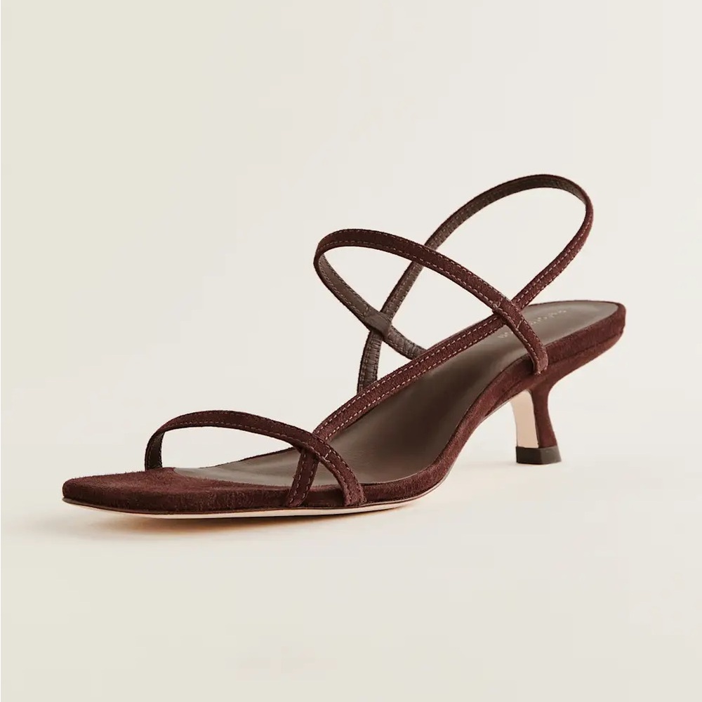 Reformation Serenity Bare Strappy Kitten Heels